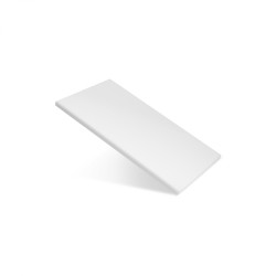 Доска разделочная 400х300х12 белая пластик