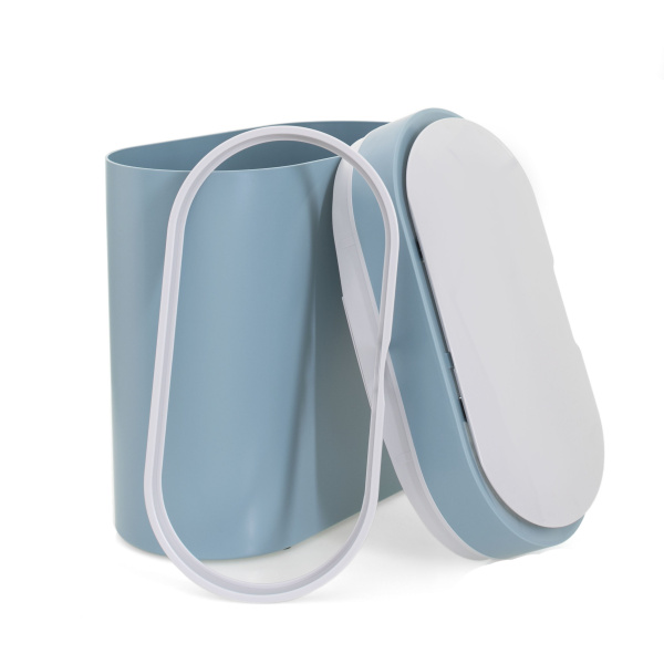 Ведро для мусора сенсорное, овал, Foodatlas JAH-6711, 8 л (синий)